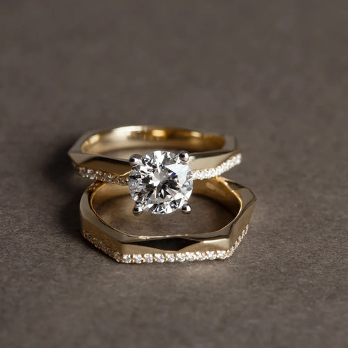 14 karat yellow Gold 1.50ct Round Brilliant Cut Ring